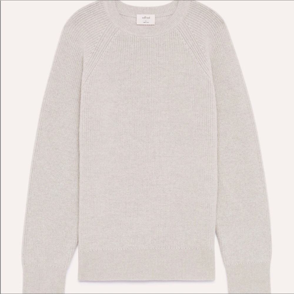 Aritzia Wilfred Constance Sweater- Gray- Size S - Picture 4 of 9